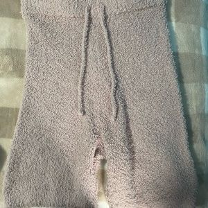 Sleepwear fluffy biker shorts